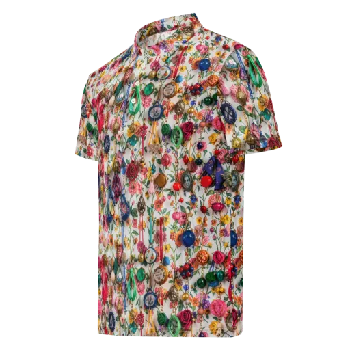 Botanical Bijou on a Men's Slim Fit Polo Shirt