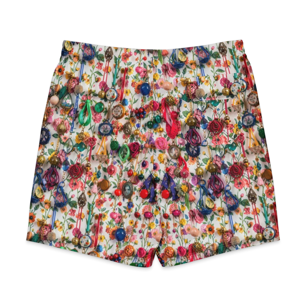 Botanical Bijou on Men's Board Shorts — Back