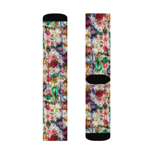 Botanical Bijou on a Socks