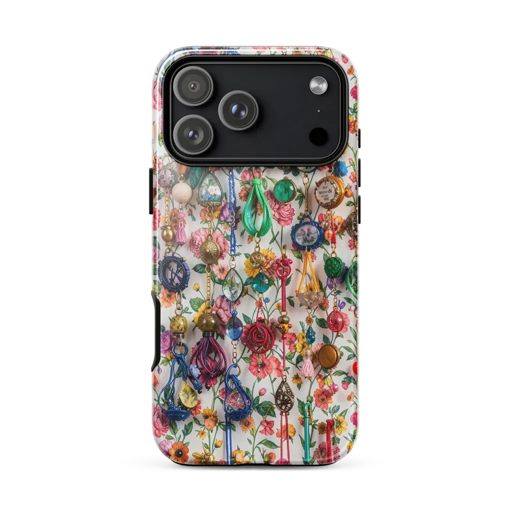 Botanical Bijou Tough Case for iPhone® on model