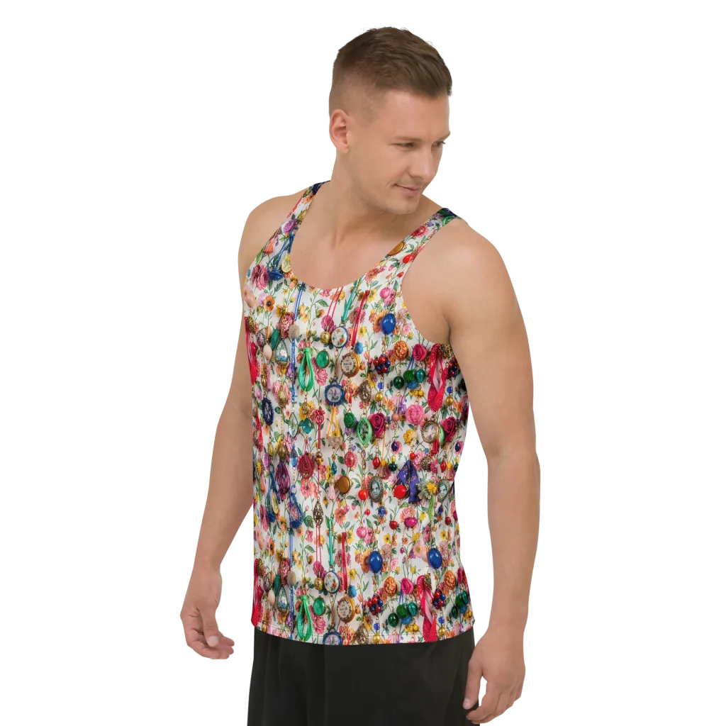Botanical Bijou on Men's Tank Top — Left Front