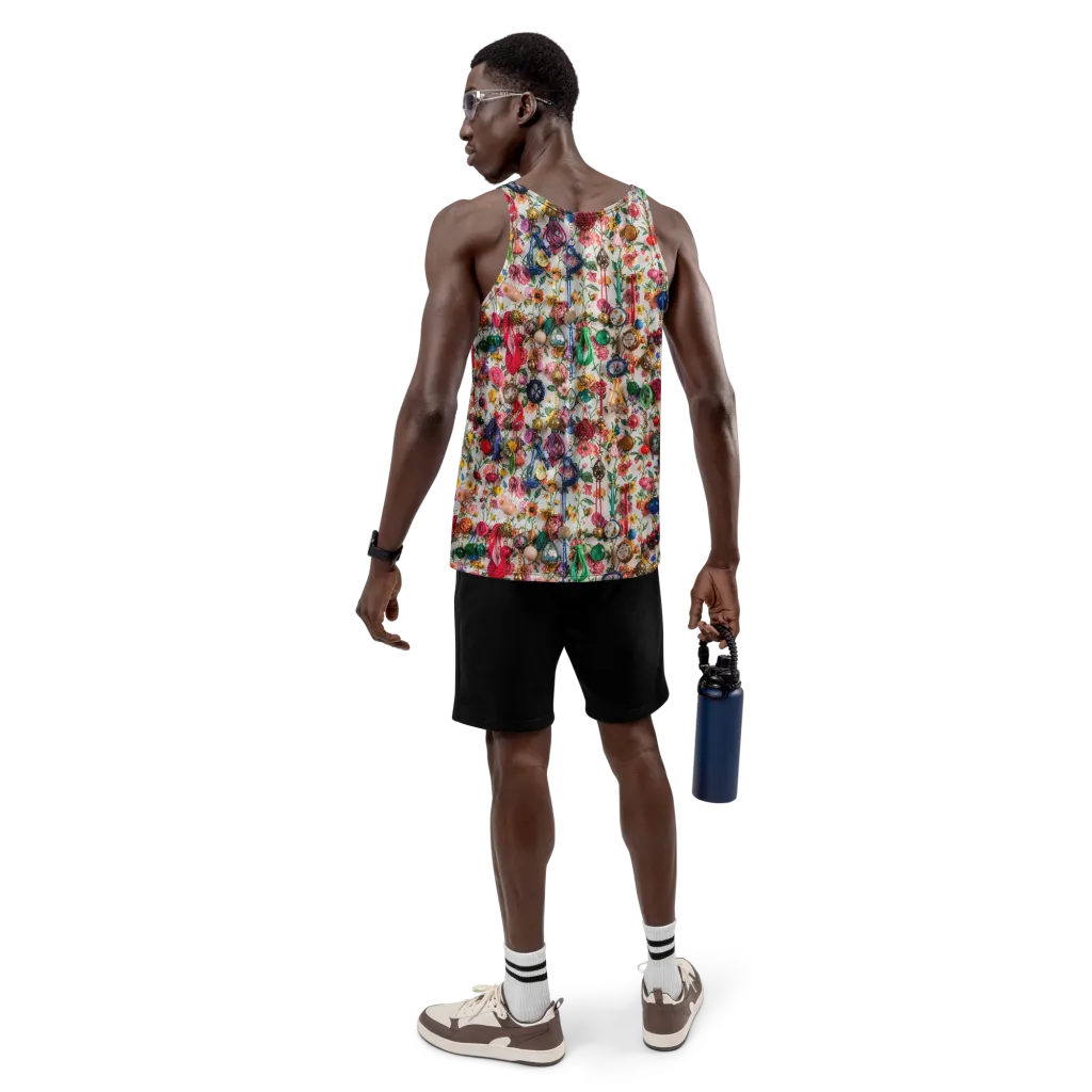 Botanical Bijou on Men's Tank Top — Back