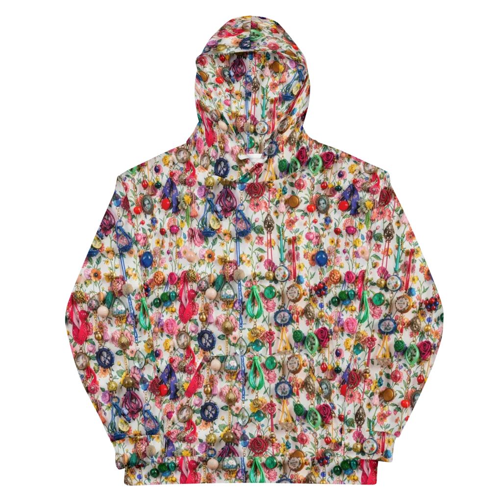 Botanical Bijou on Cotton Hoodie — Front