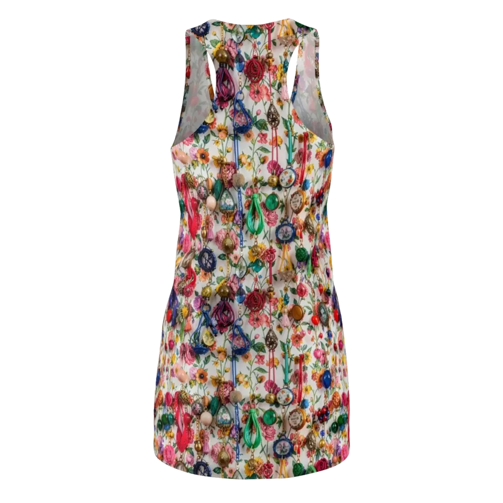 Botanical Bijou on Racerback Dress — Back