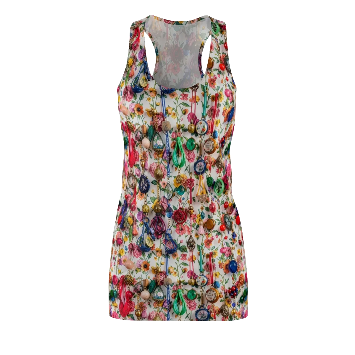 Botanical Bijou on Racerback Dress — Front