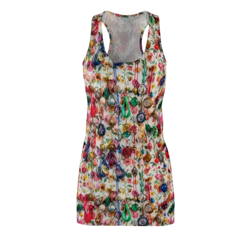 Botanical Bijou on a Racerback Dress