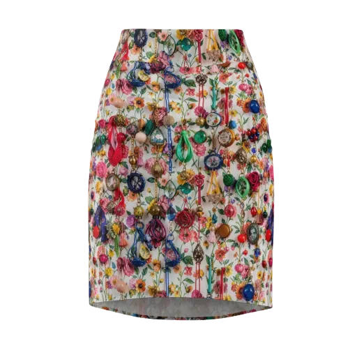 Botanical Bijou on a Pencil Skirt