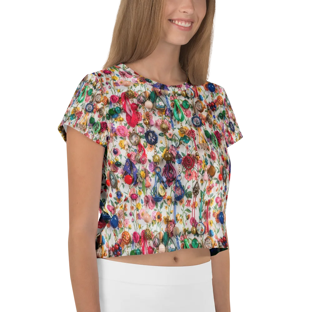 Botanical Bijou on Crop Tee — Right