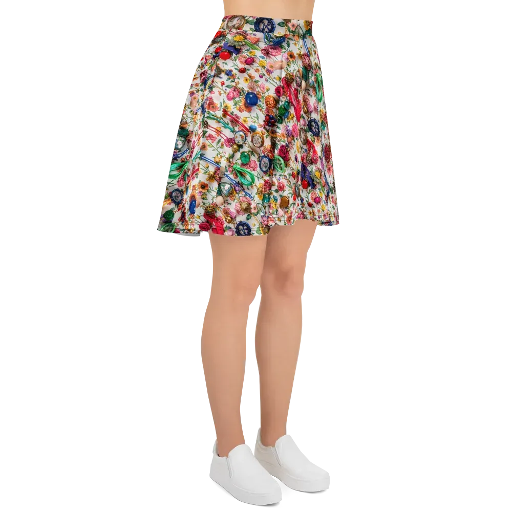 Botanical Bijou on Skater Skirt — Right