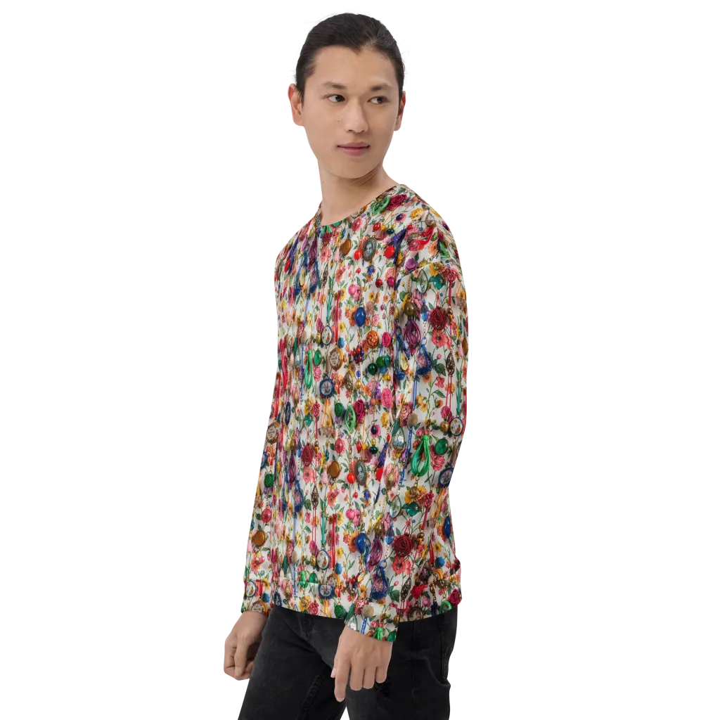 Botanical Bijou on Sweatshirt — Left Front