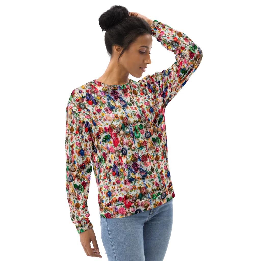 Botanical Bijou on Sweatshirt — Right Front