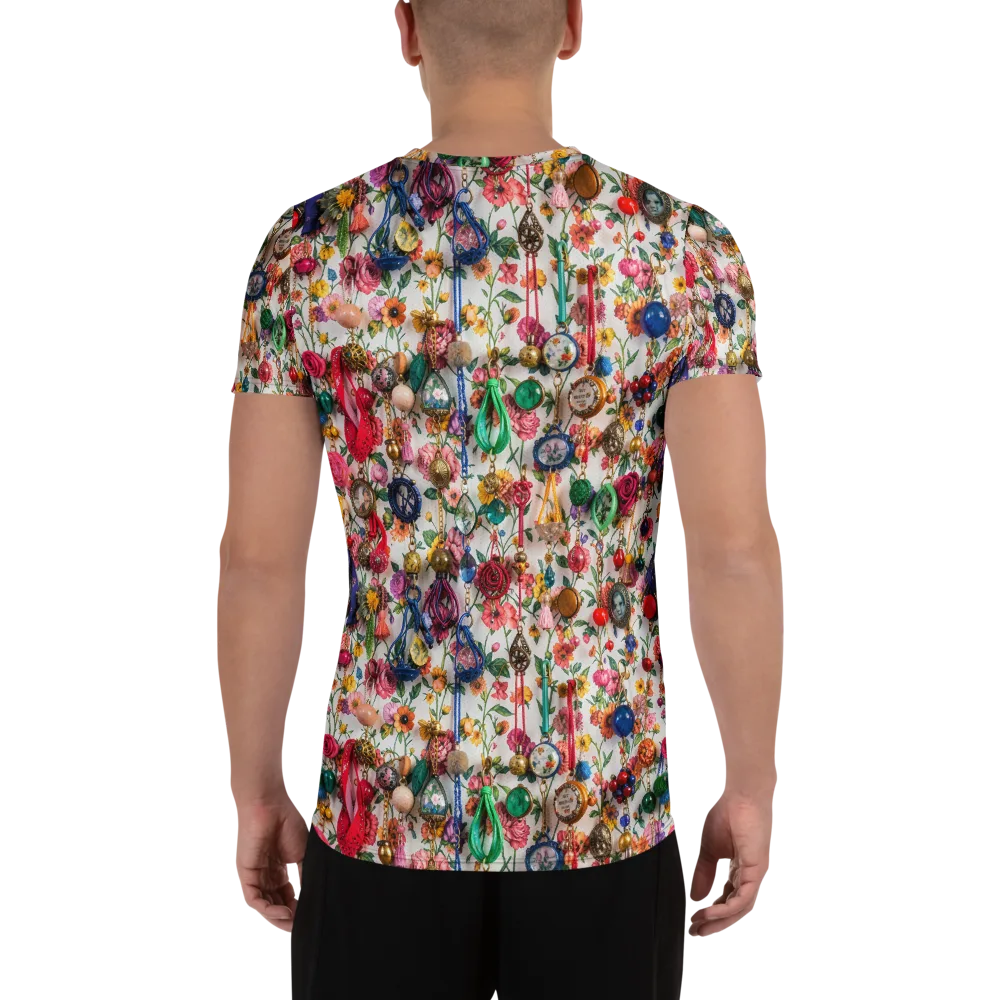 Botanical Bijou on Men's Athletic T-Shirt — Back