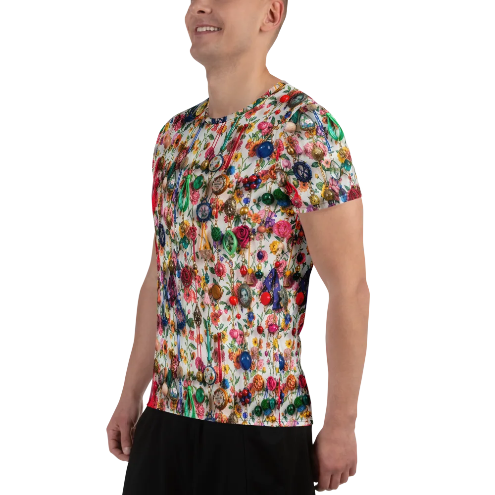 Botanical Bijou on Men's Athletic T-Shirt — Left
