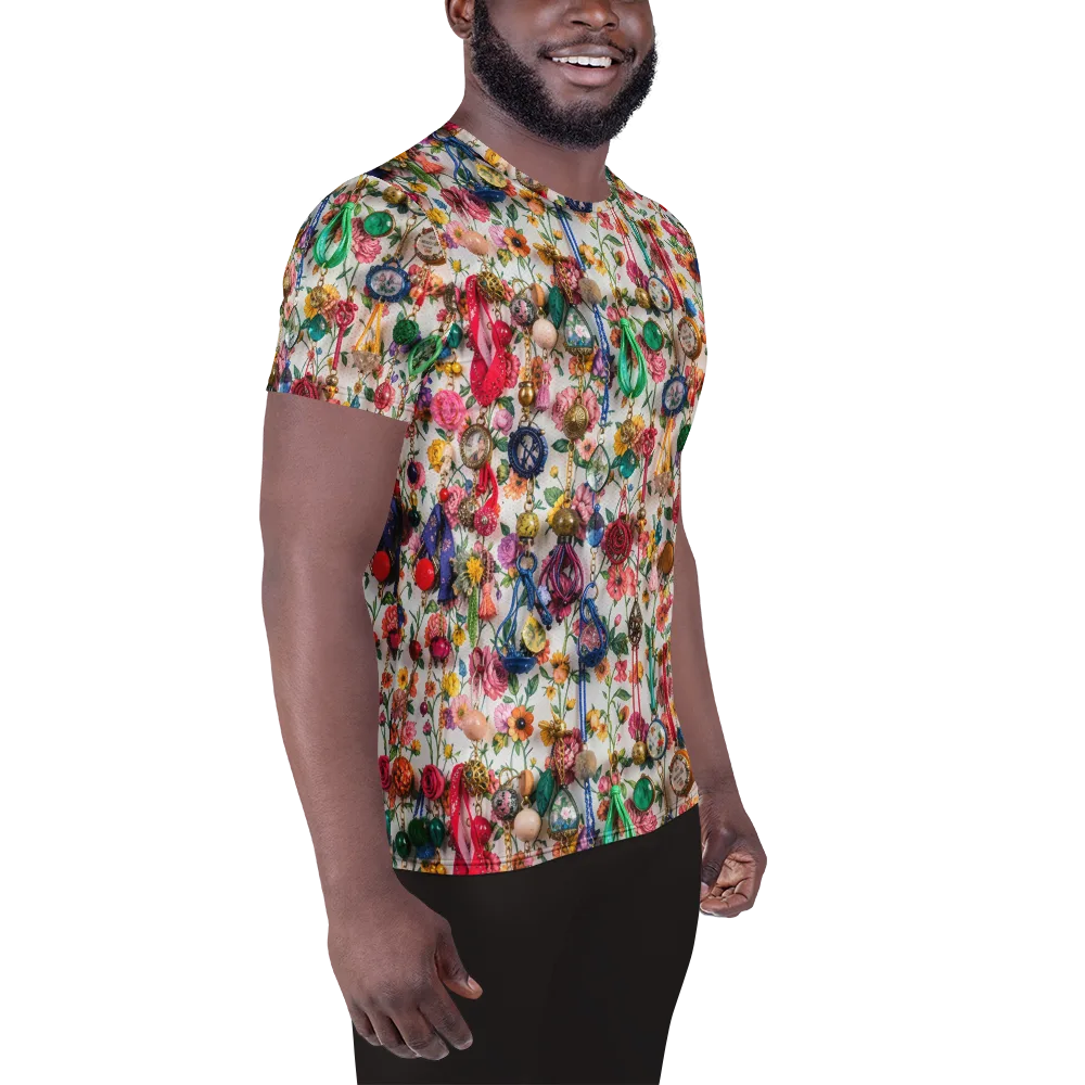 Botanical Bijou on Men's Athletic T-Shirt — Right