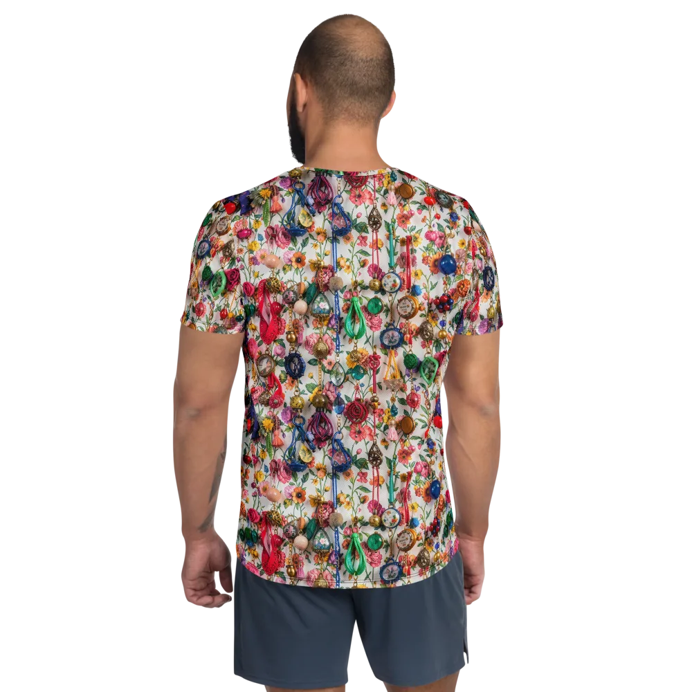Botanical Bijou on Men's Athletic T-Shirt — Back