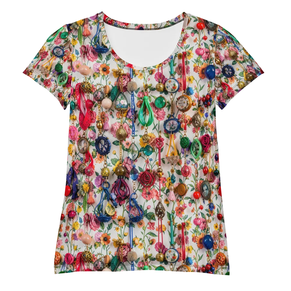 Botanical Bijou on Women's Athletic T-Shirt — Front