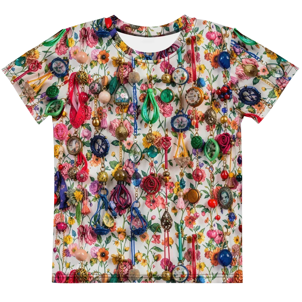Botanical Bijou on Kids Crew Neck T-Shirt — Front