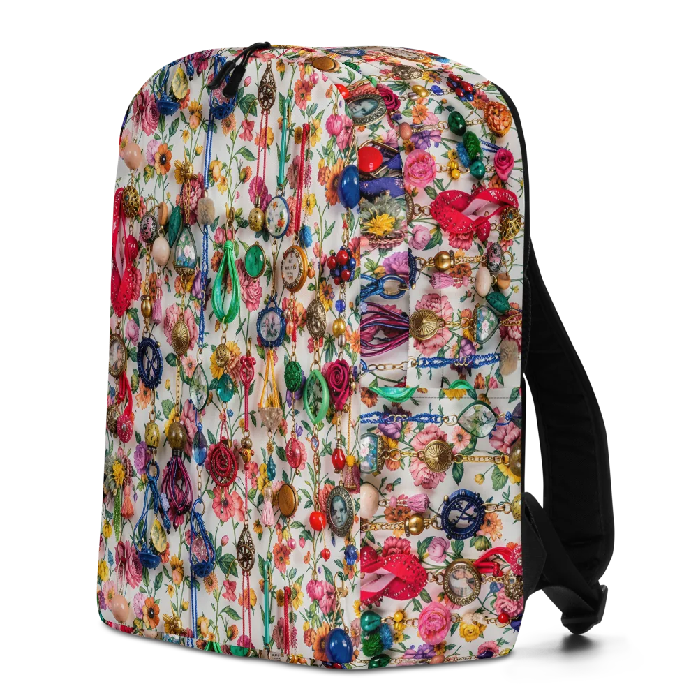 Botanical Bijou on Minimalist Backpack — Left