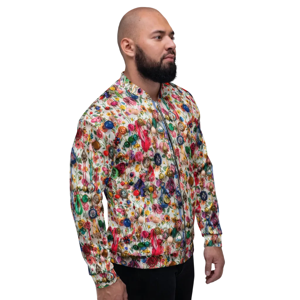 Botanical Bijou on Bomber Jacket — Right
