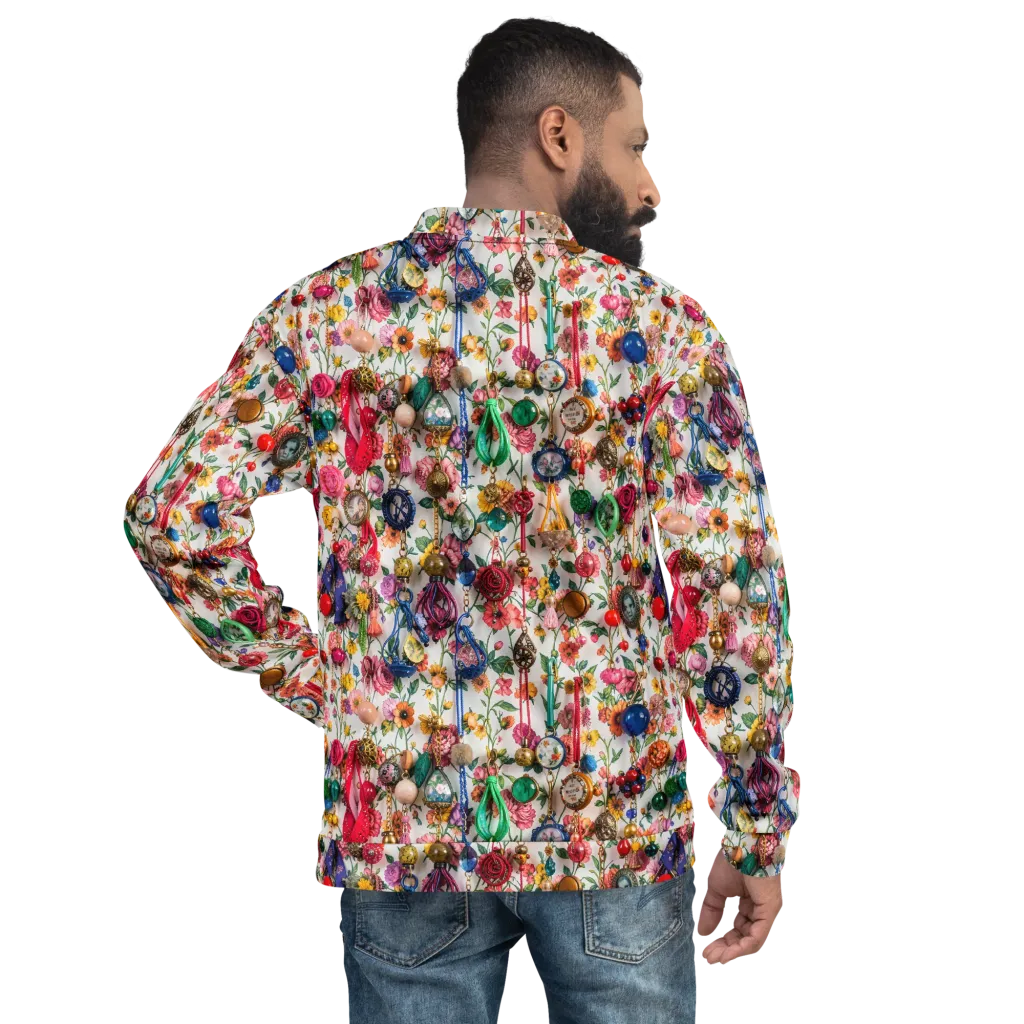 Botanical Bijou on Bomber Jacket — Back