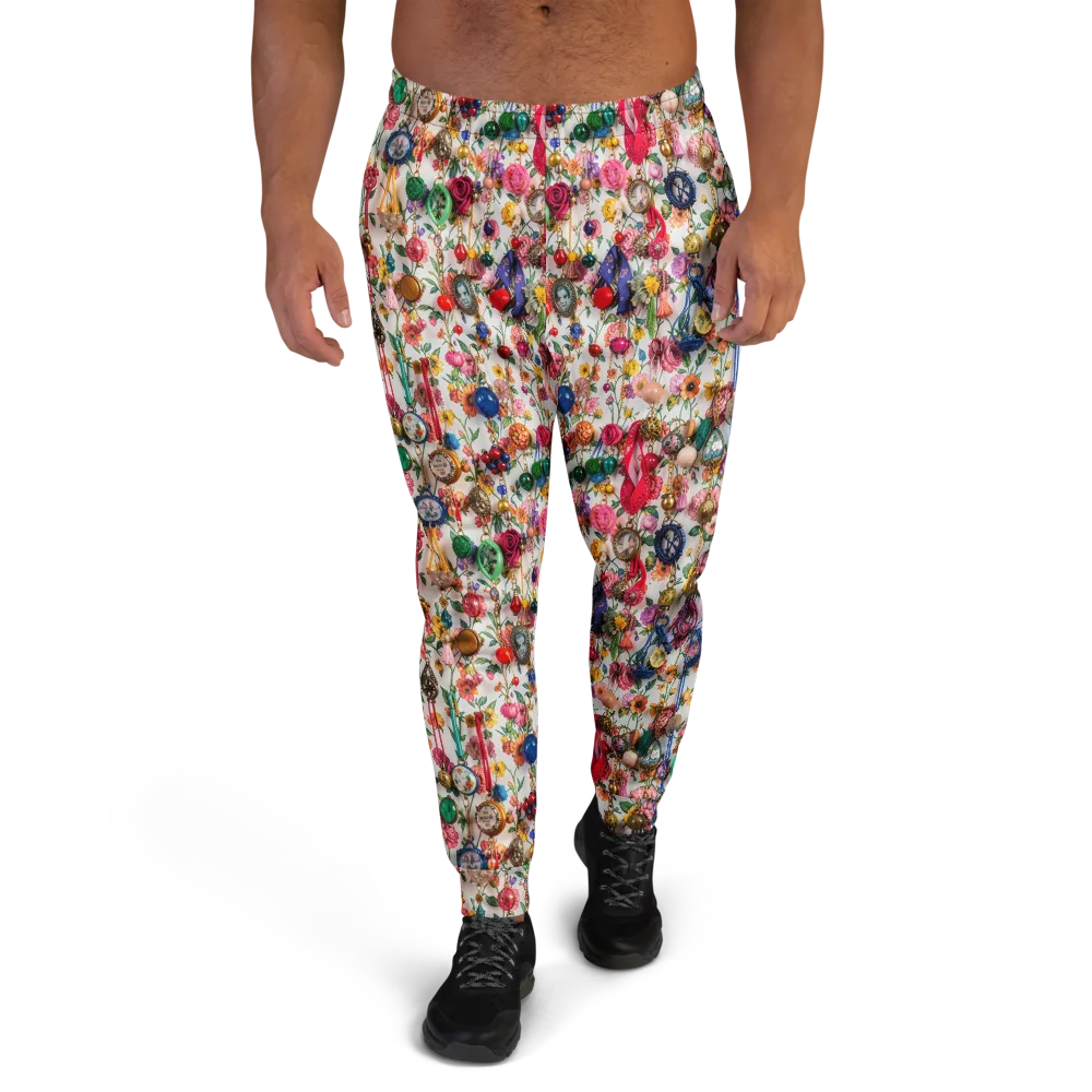 Botanical Bijou on Men's Joggers — Front