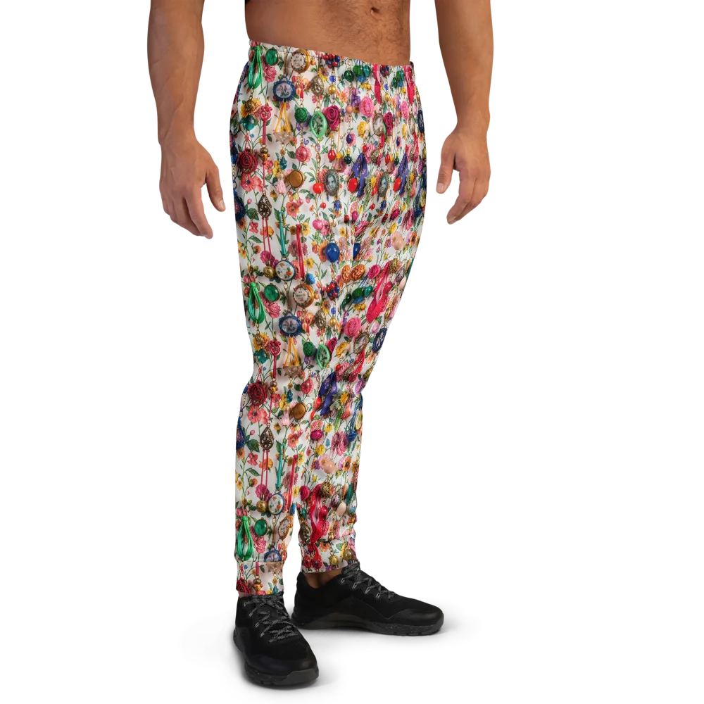 Botanical Bijou on Men's Joggers — Right