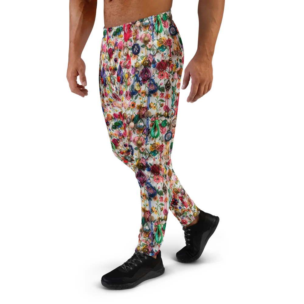 Botanical Bijou on Men's Joggers — Left