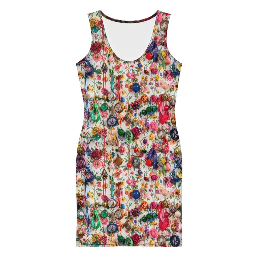 Botanical Bijou on Bodycon Dress — Front