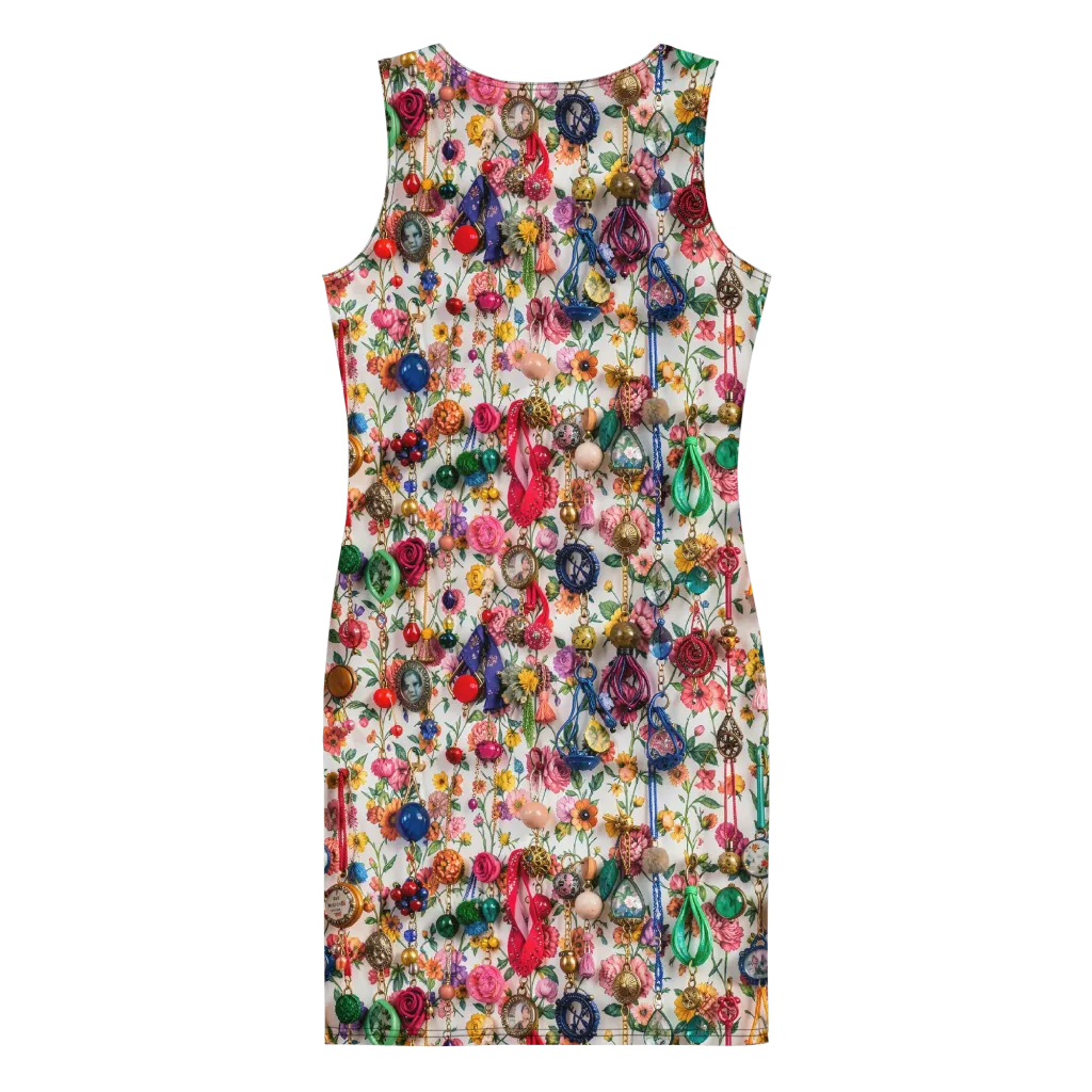 Botanical Bijou on Bodycon Dress — Back