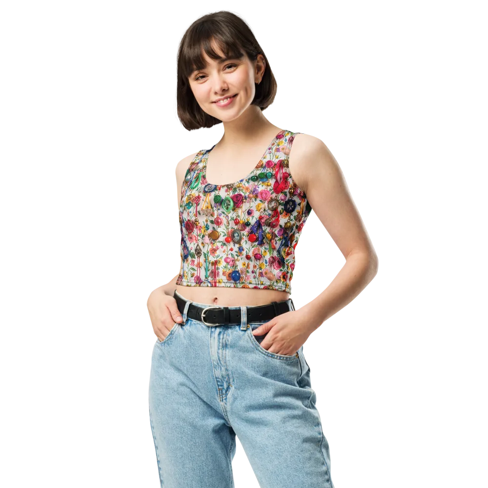 Botanical Bijou on Crop Top — Front