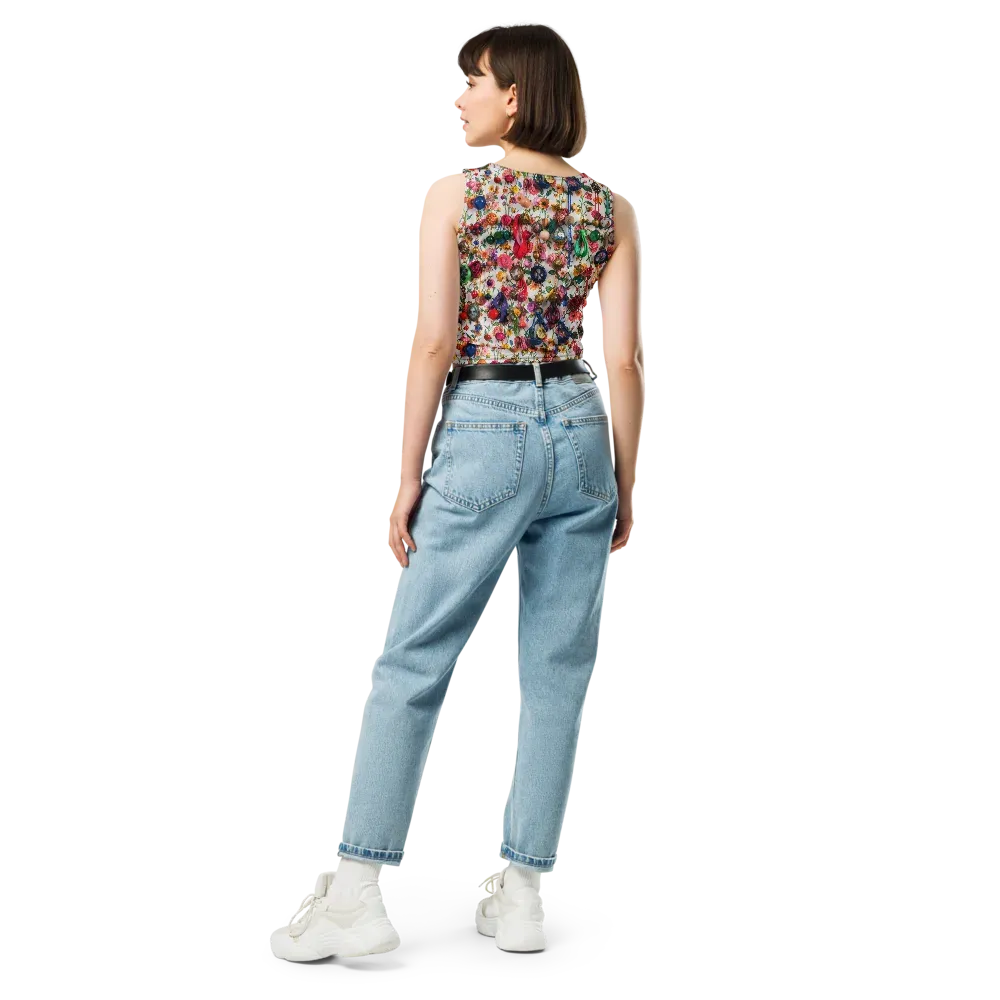 Botanical Bijou on Crop Top — Back