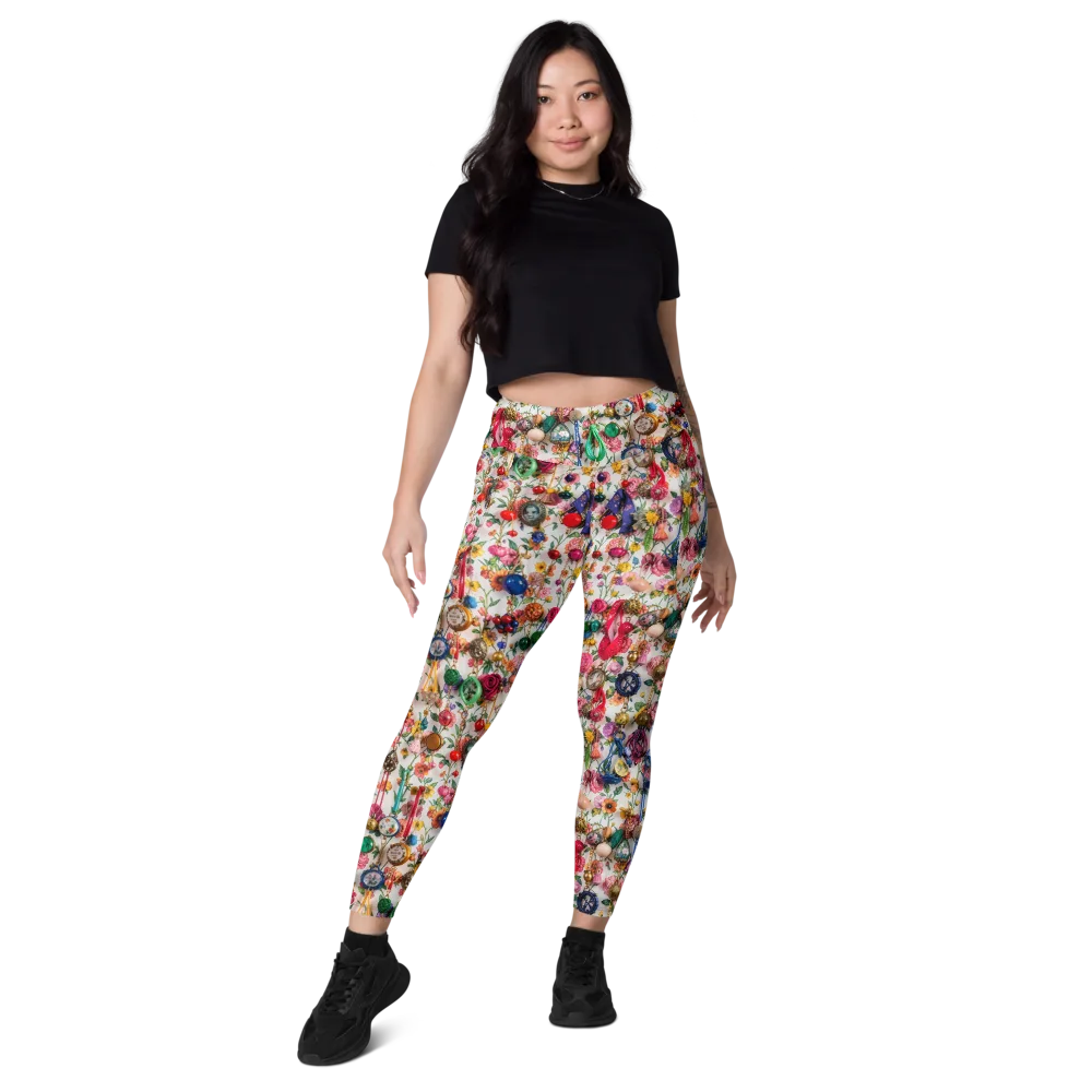 Botanical Bijou on Leggings with Pockets — Front