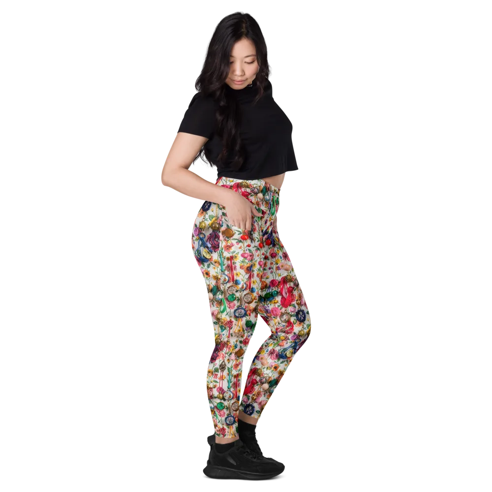 Botanical Bijou on Leggings with Pockets — Right