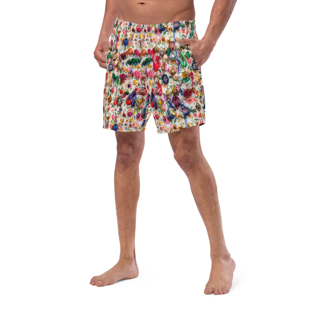 Botanical Bijou on Swim Trunks — Left Front