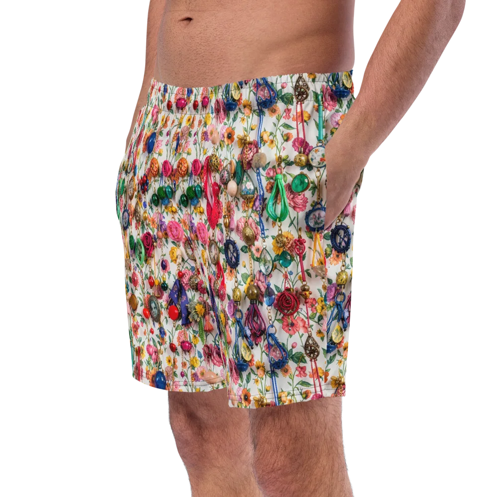 Botanical Bijou on Swim Trunks — Left Front