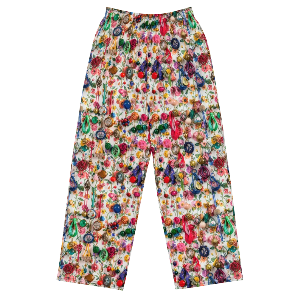 Botanical Bijou on Wide-Leg Pants — Front