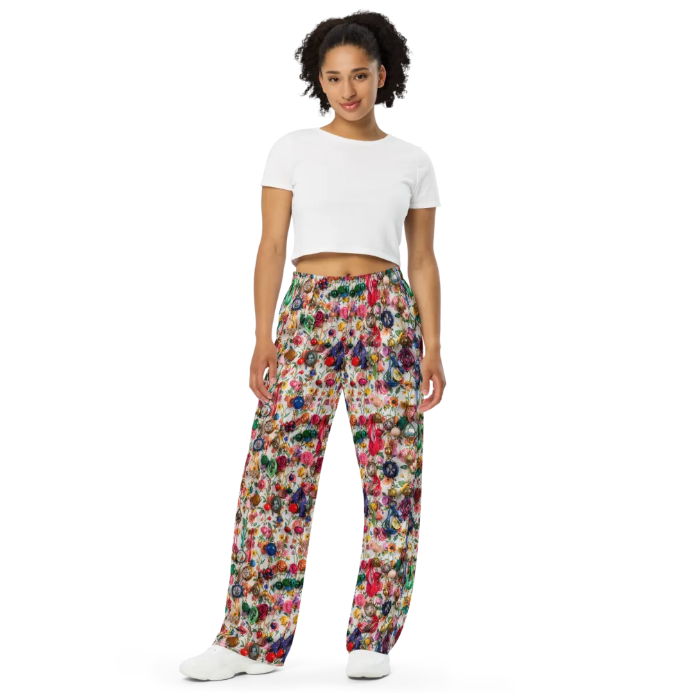 Botanical Bijou on Wide-Leg Pants — Front