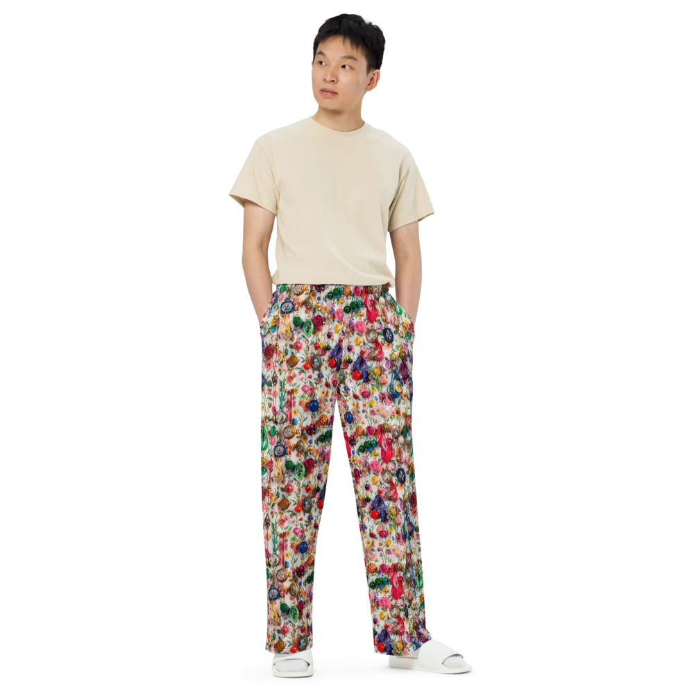 Botanical Bijou on Wide-Leg Pants — Front