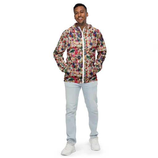 Botanical Bijou on a Men's Windbreaker