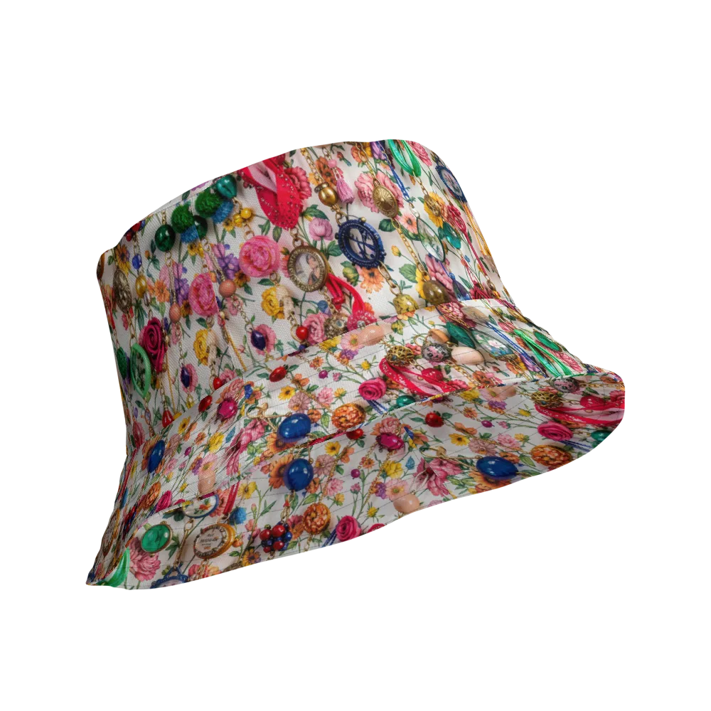 Botanical Bijou on Reversible Bucket Hat — Product details Outside