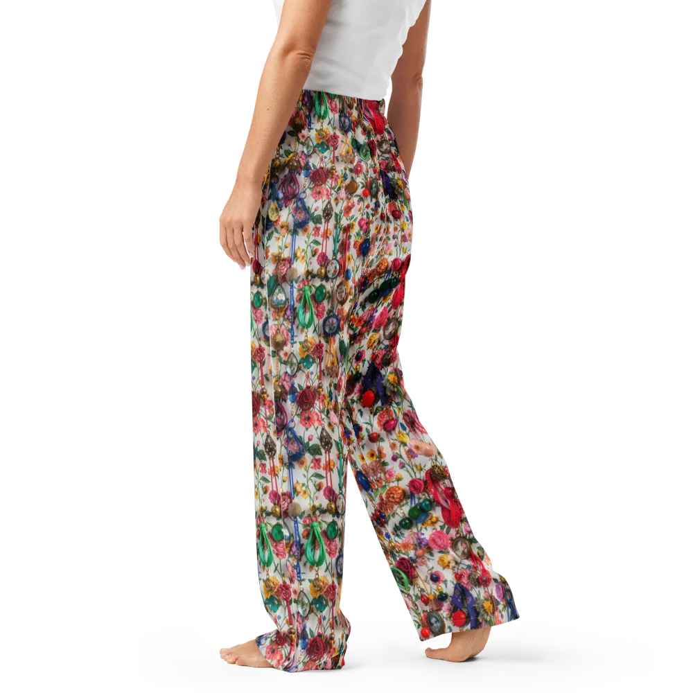 Botanical Bijou on Women's Pajama Pants — Left