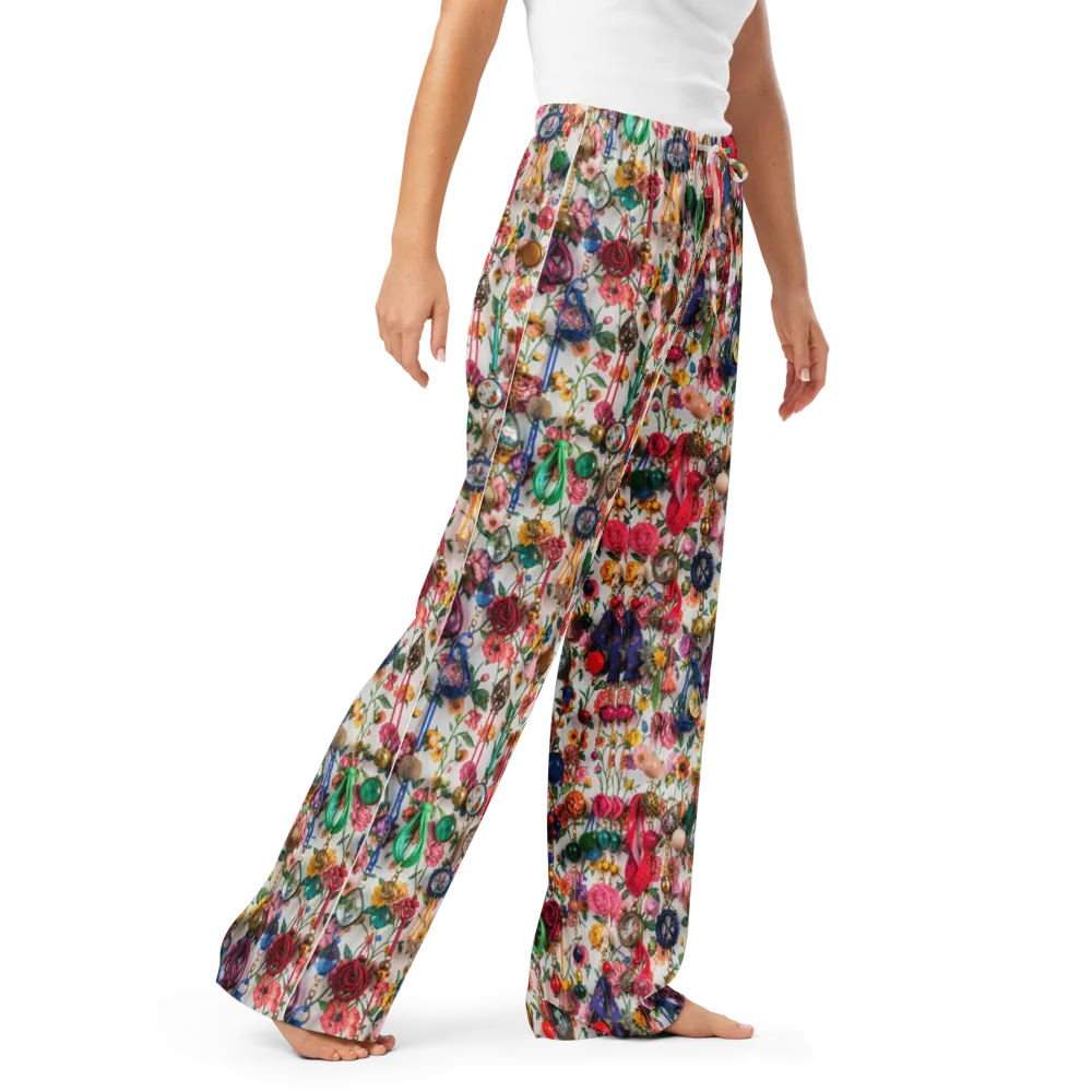 Botanical Bijou on Women's Pajama Pants — Right Front