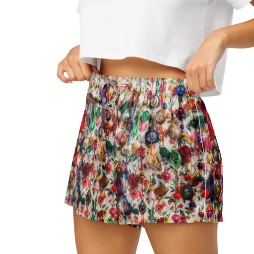 Botanical Bijou on a Women's Pajama Shorts