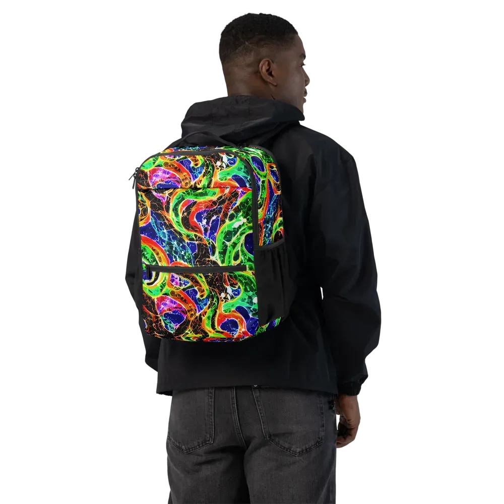 Wildfire Circuit on Utility Backpack — Back