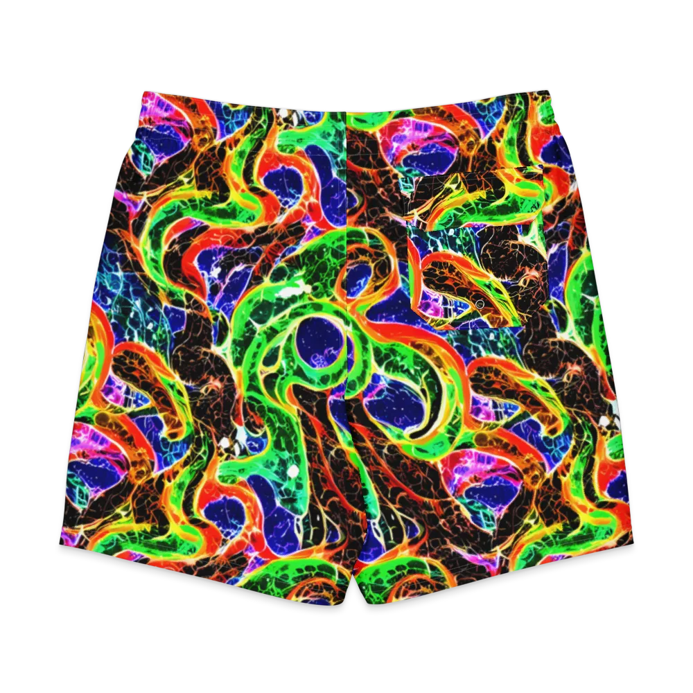 Wildfire Circuit on Men's Board Shorts — Back