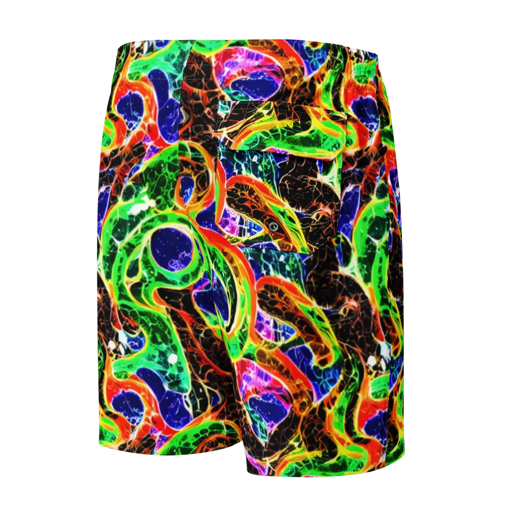 Wildfire Circuit on Men's Board Shorts — Back