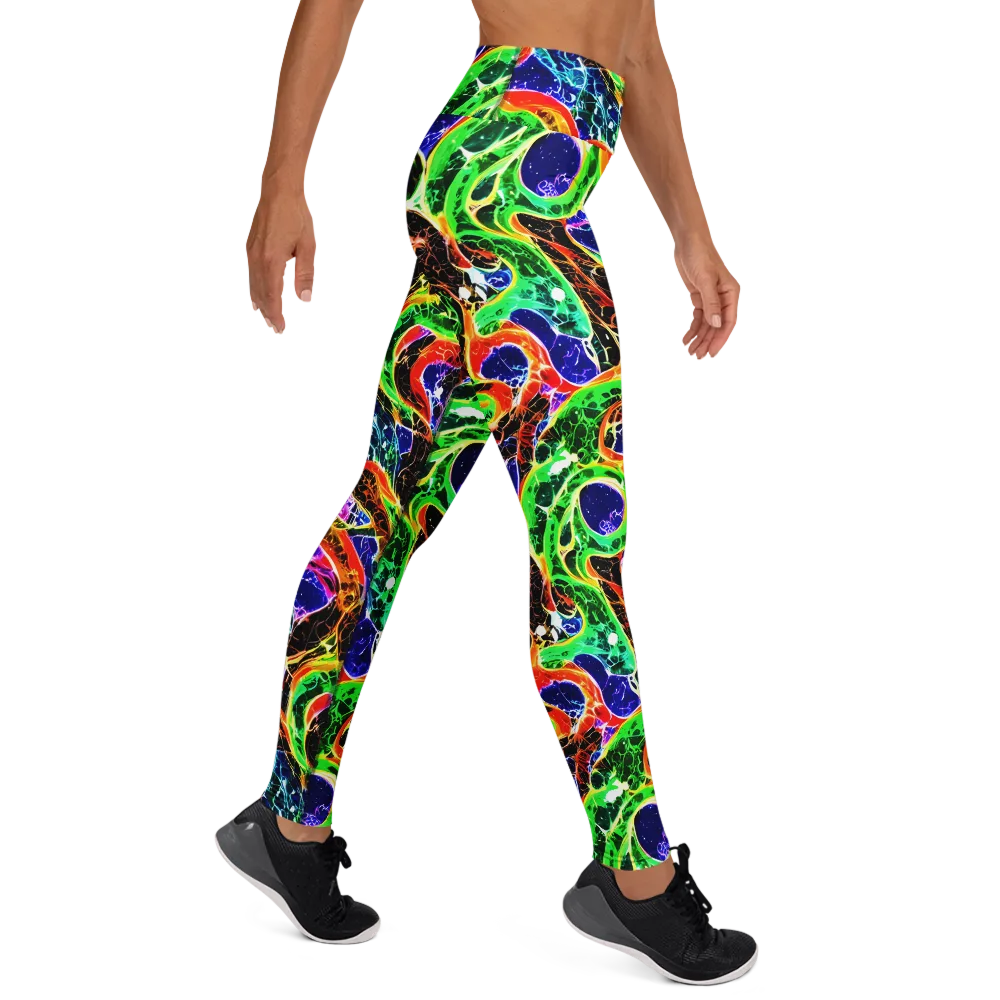 Wildfire Circuit on Yoga Leggings — Right