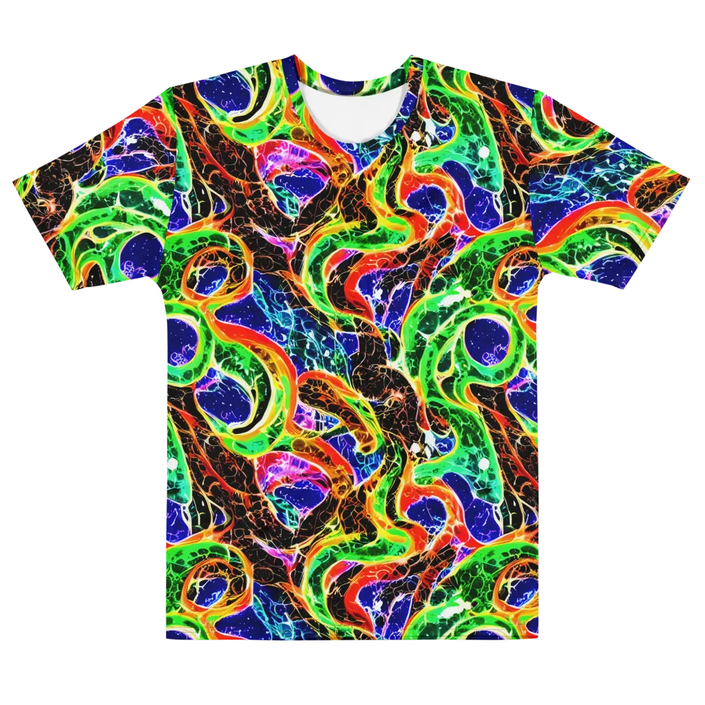 Wildfire Circuit on Men's Cotton Crew Neck T-Shirt — Front