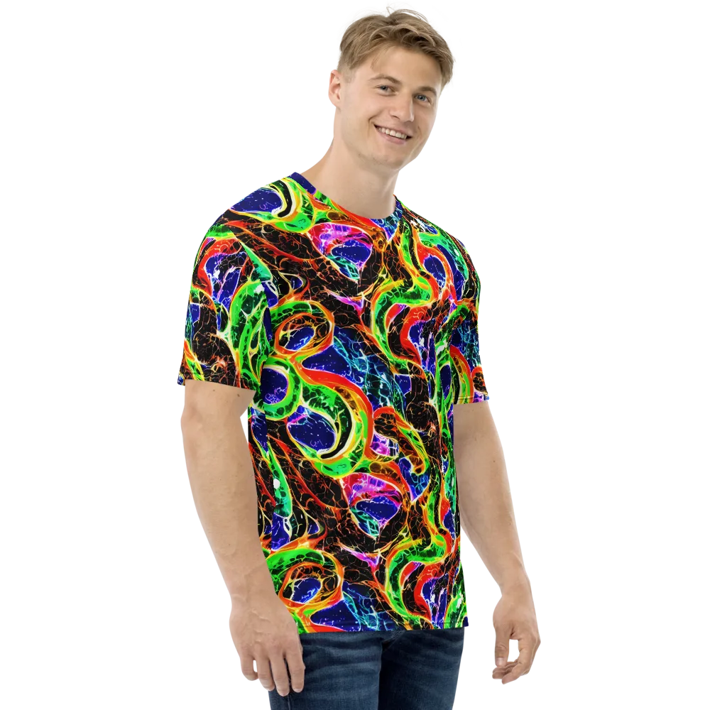 Wildfire Circuit on Men's Crew Neck T-Shirt — Right