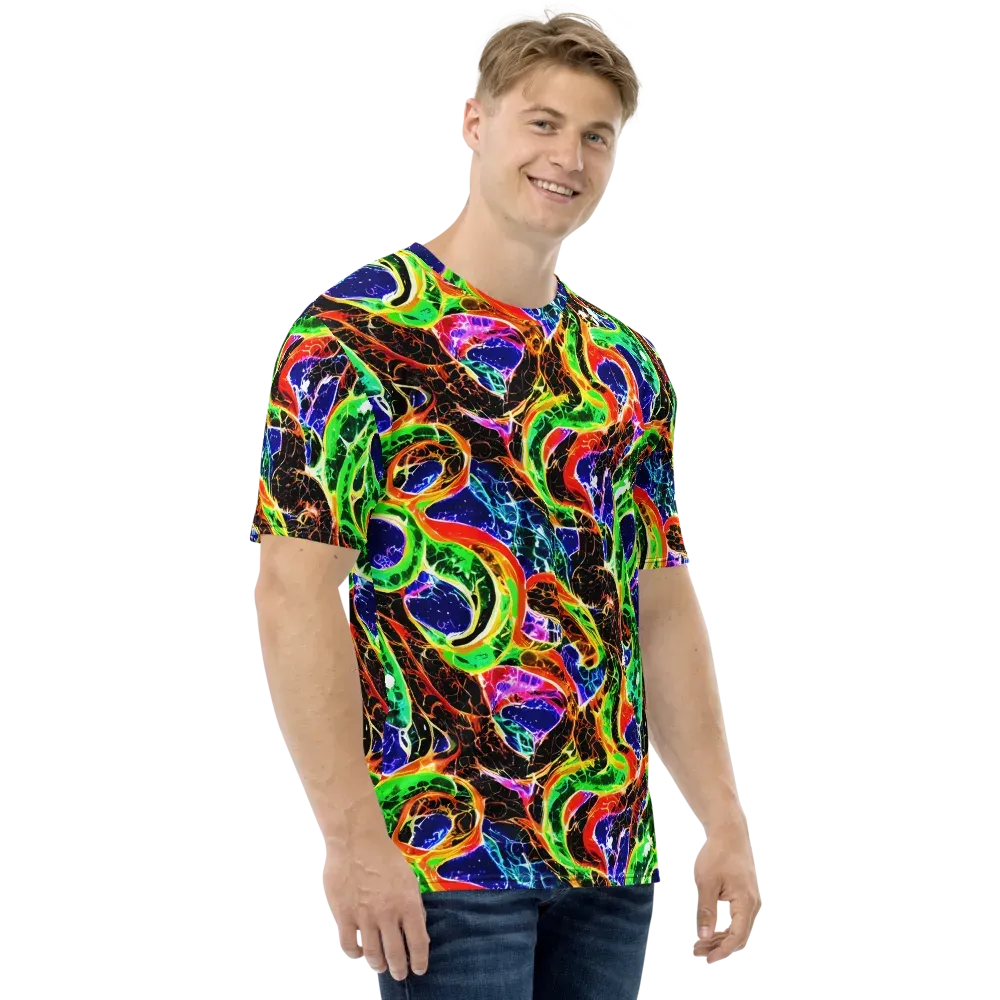 Wildfire Circuit on Men's Crew Neck T-Shirt — Right